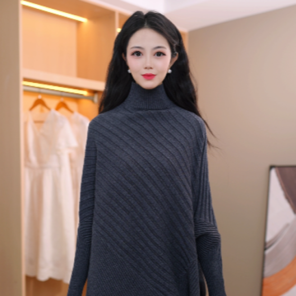 新款时尚优雅气质显瘦两件套针织半身裙套装M-2XL