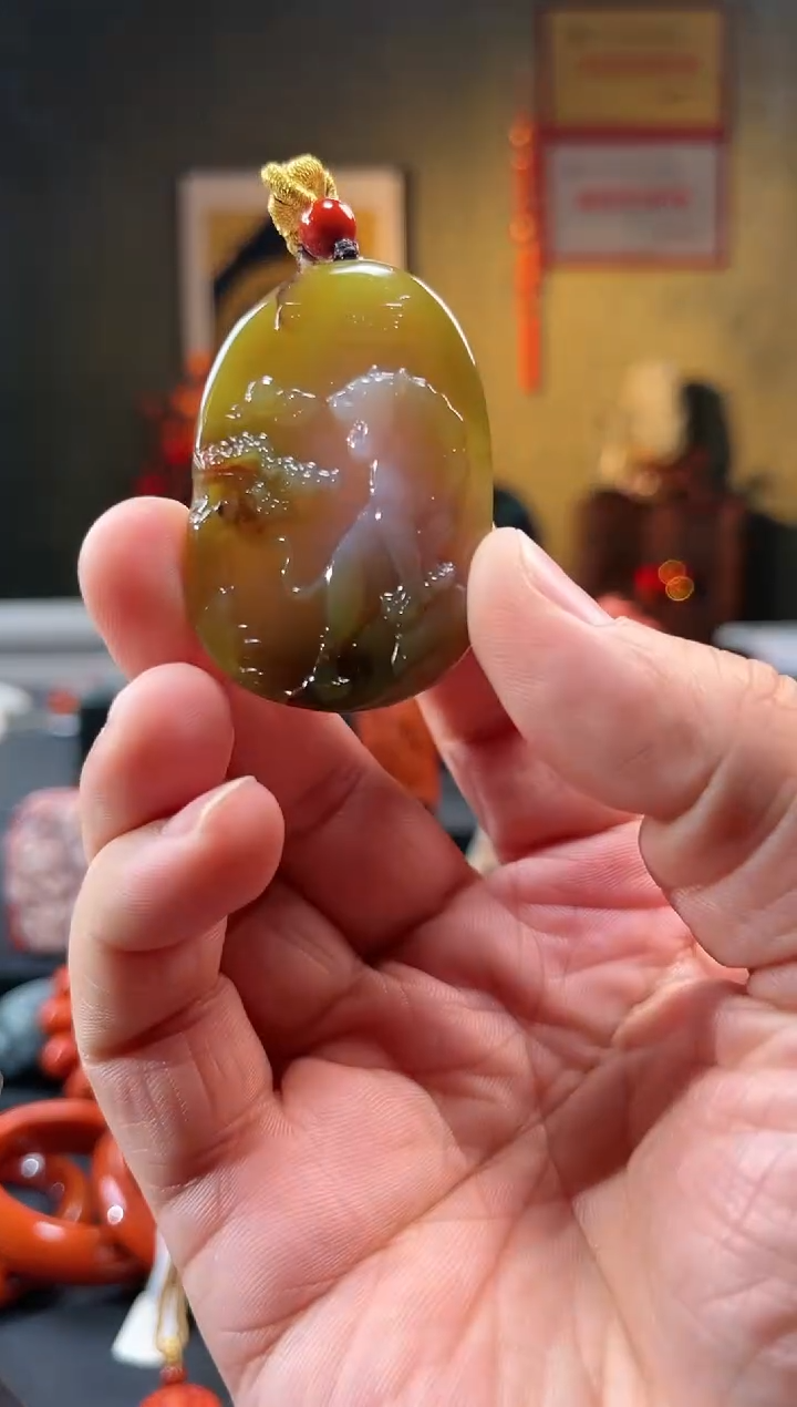 【闪购商品】石英质玉颈饰未镶嵌吊坠