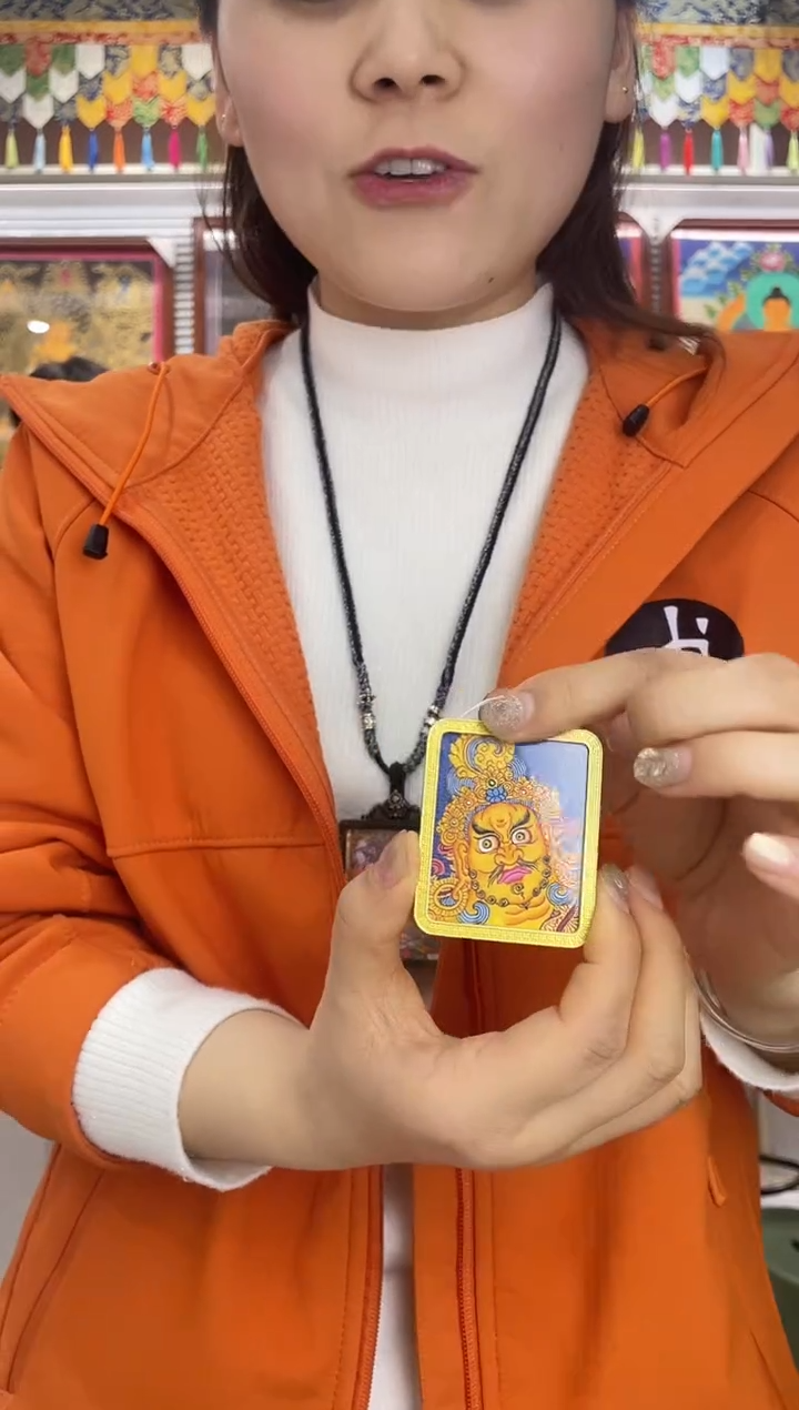 吊坠纯手绘唐卡（非质量问题不退不换）黄老师