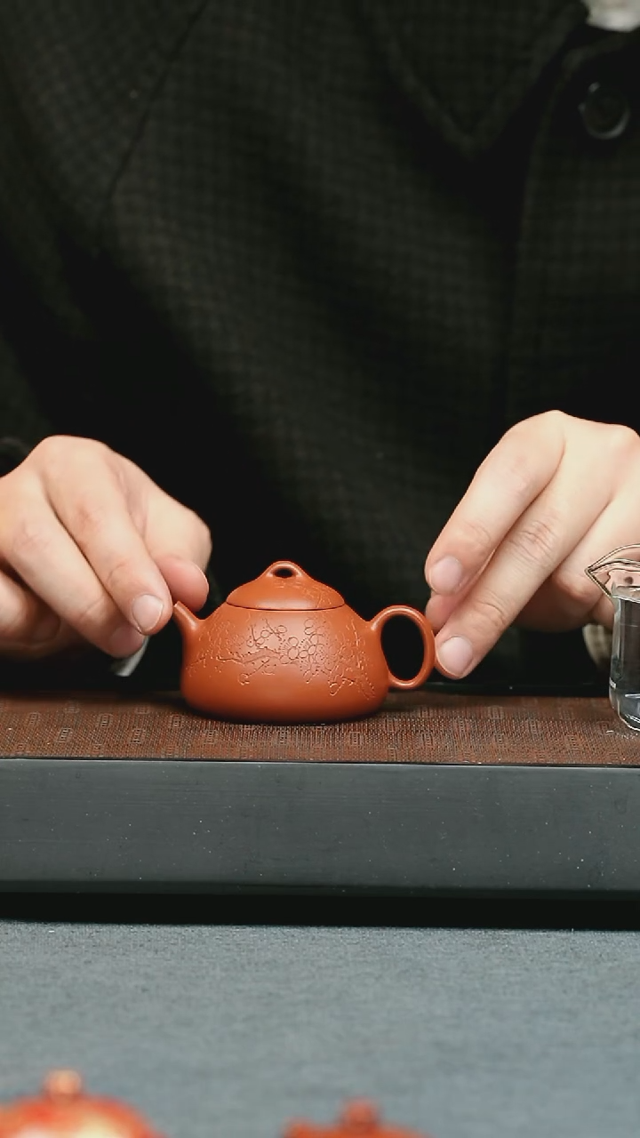 【闪购商品】紫砂茶壶五堂 冬心权（空香沾手）-刻