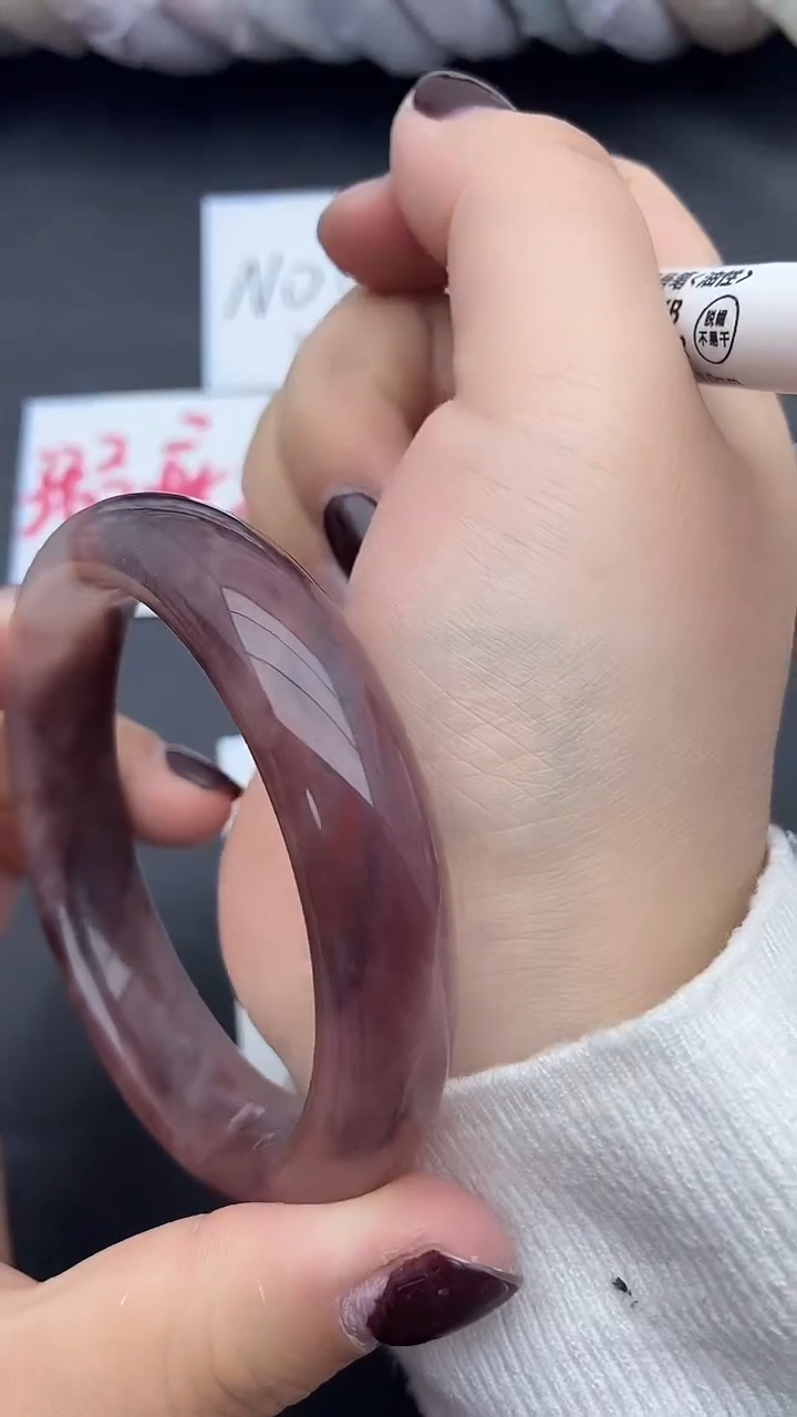 未镶嵌手镯石英质玉瑕疵43+58/59