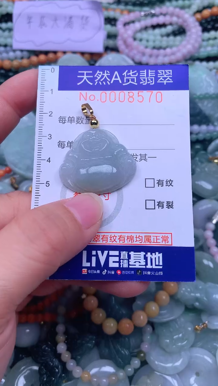 颈饰未镶嵌翡翠天然翡翠