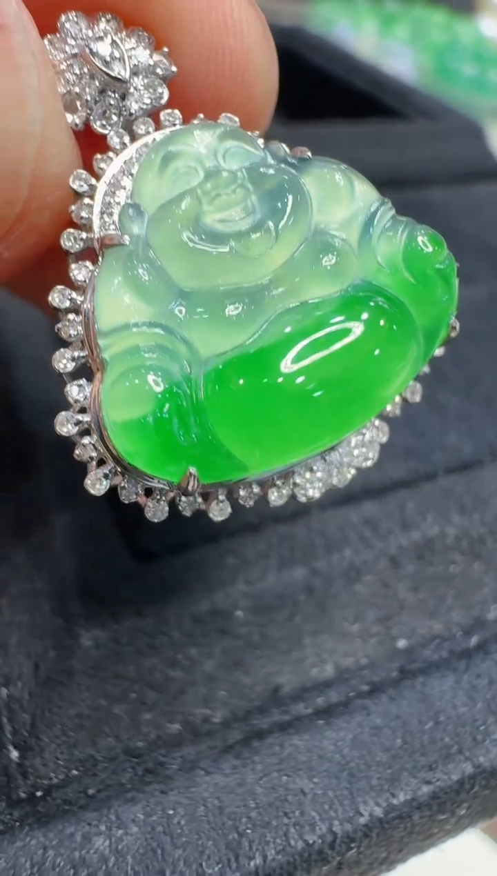 【闪购商品】翡翠吊坠(不含链)18K金镶嵌多样性团购发一件