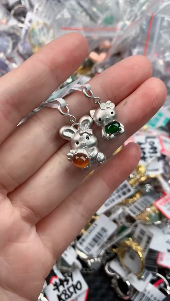 银S925镶嵌戒指翡翠12          7