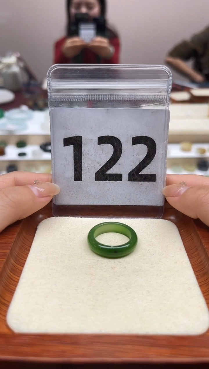 【闪购商品】和田玉戒指未镶嵌港码15号，内径17.3mm