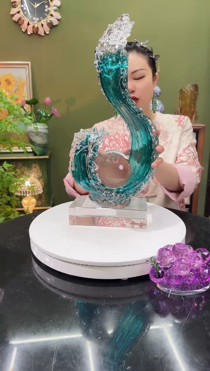 手工艺品琉璃风生水起  