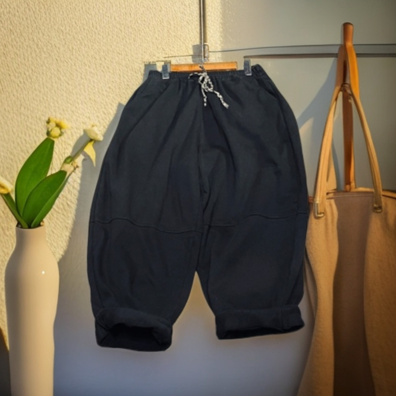 加绒百搭大裤脚休闲裤时尚舒适