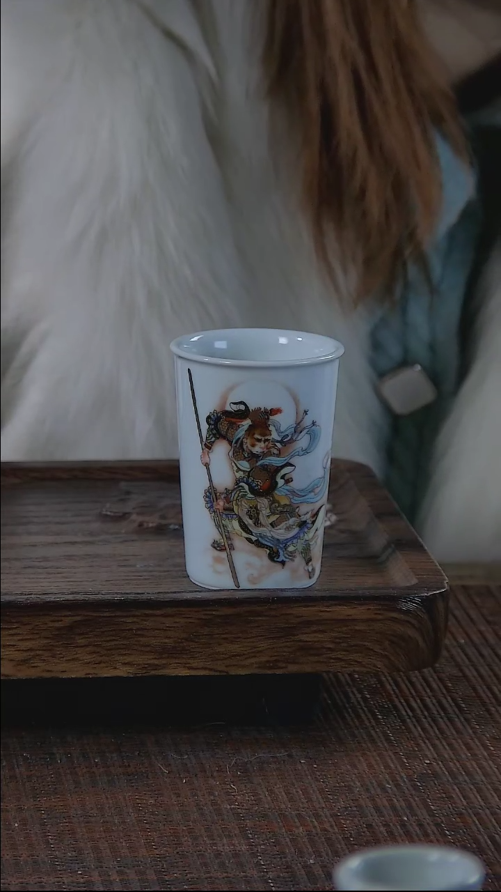 【闪购商品】折葵非器手工手绘孙悟空杯1