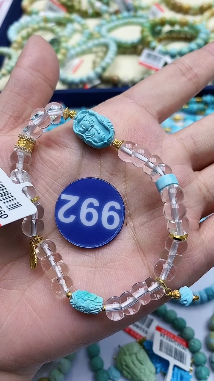 【闪购商品】绿松石手链银S925镶嵌992