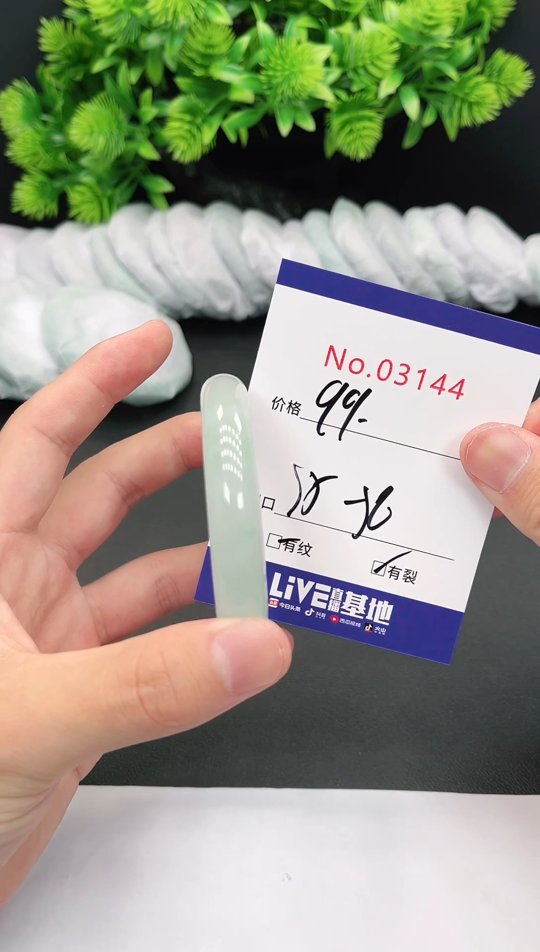 未镶嵌手镯翡翠3144