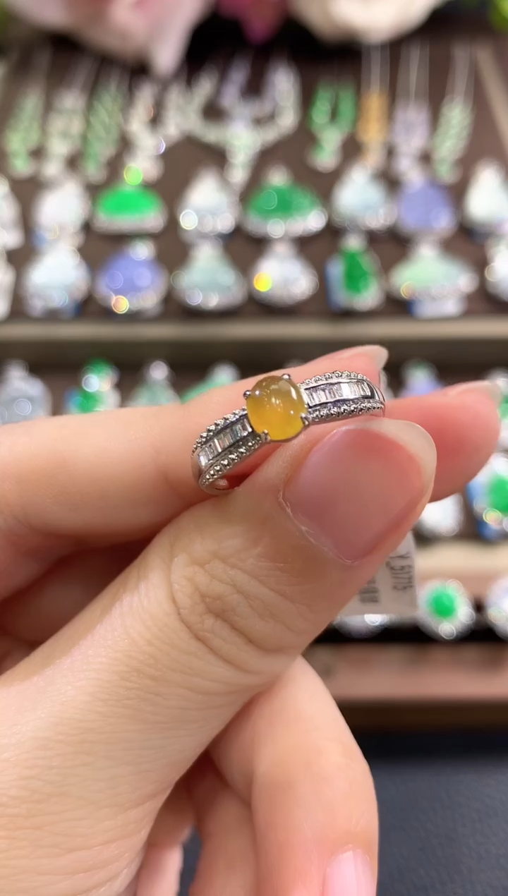 18K金镶嵌戒指翡翠g13多样性一件发货