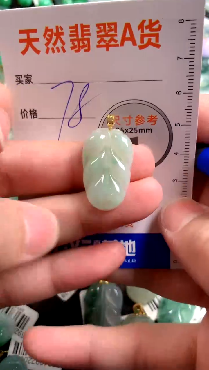 【闪购商品】翡翠颈饰18K金镶嵌13008661