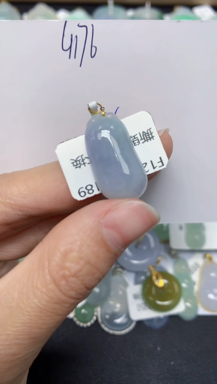 【闪购商品】翡翠颈饰18K金镶嵌 天然翡翠A货