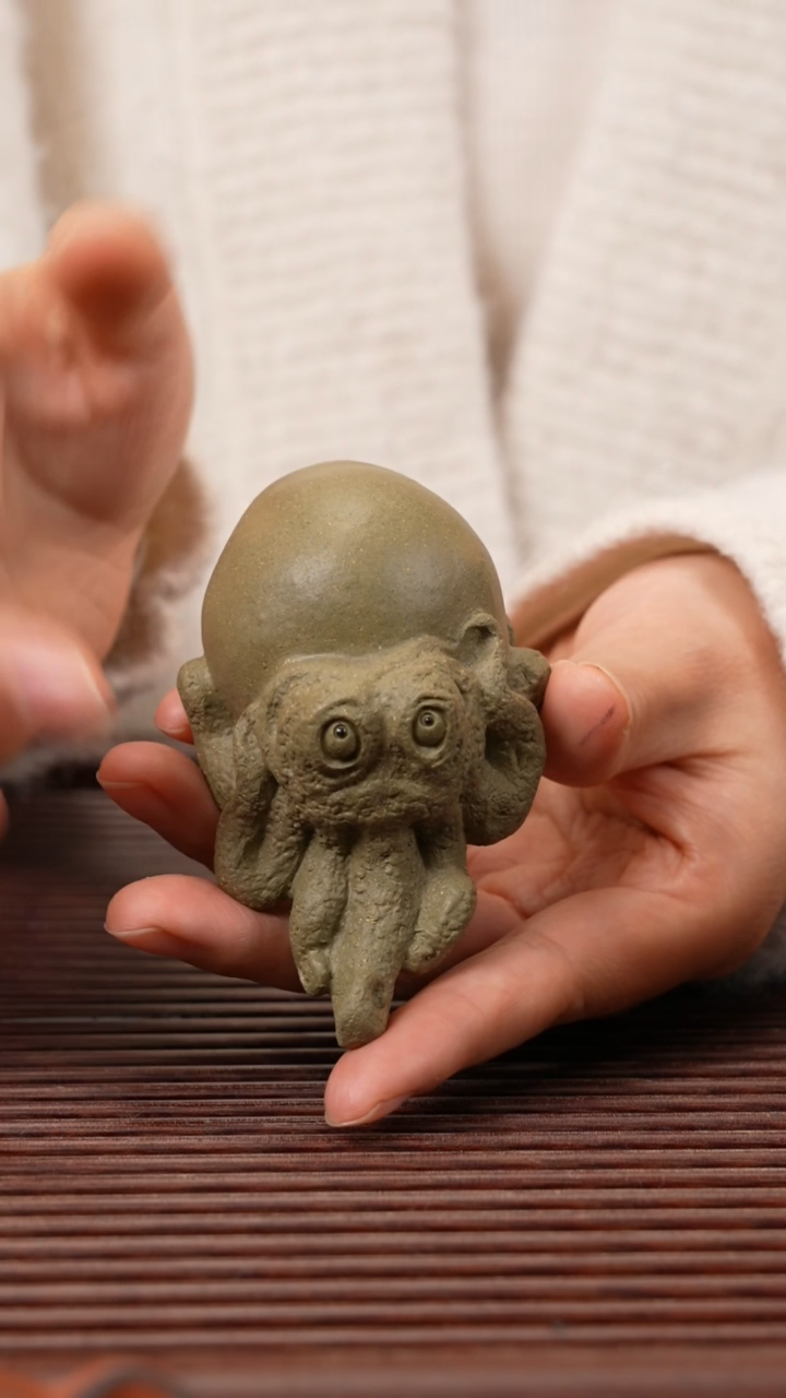 【闪购商品】紫砂茶宠章鱼笔架