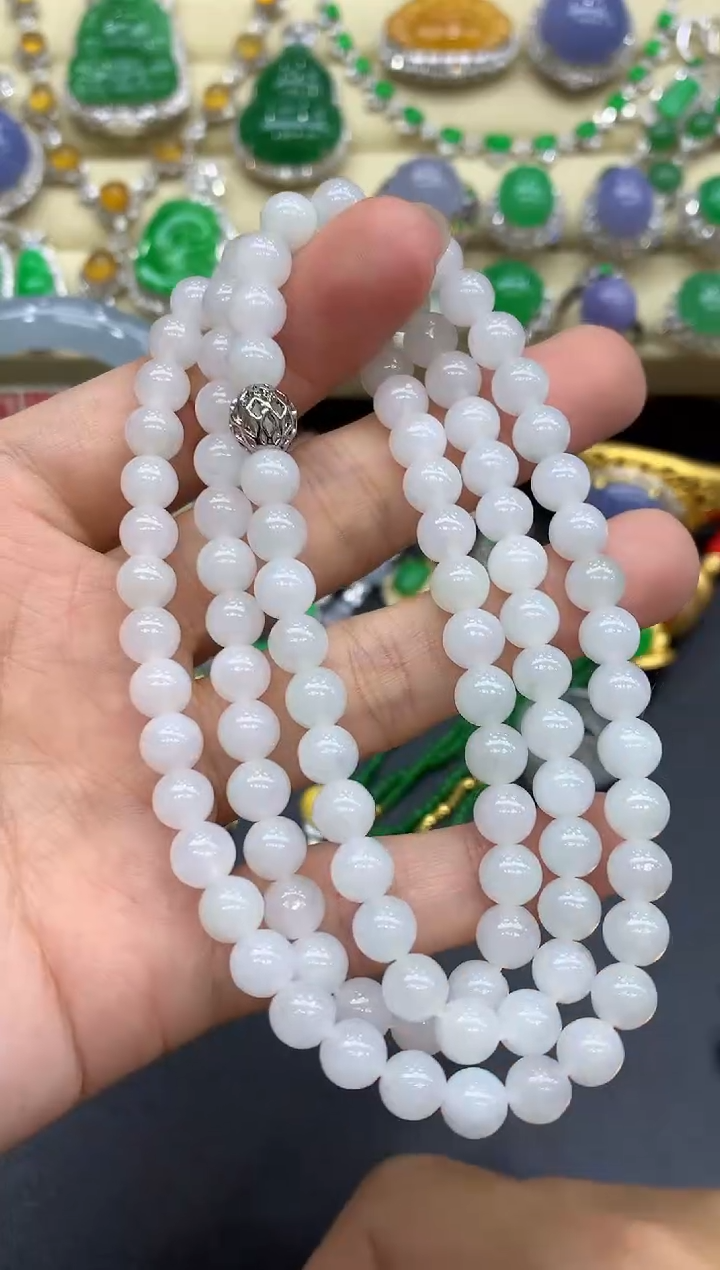 颈饰未镶嵌翡翠350-中国好珍宝