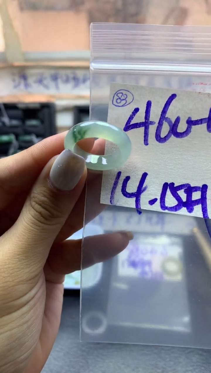 【闪购商品】定制翡翠未镶嵌戒圈1415*470元毛货需精抛光发