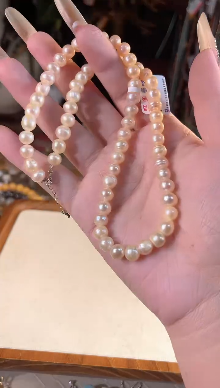 【闪购商品】淡水珍珠项链银S925镶嵌多样性发货其一