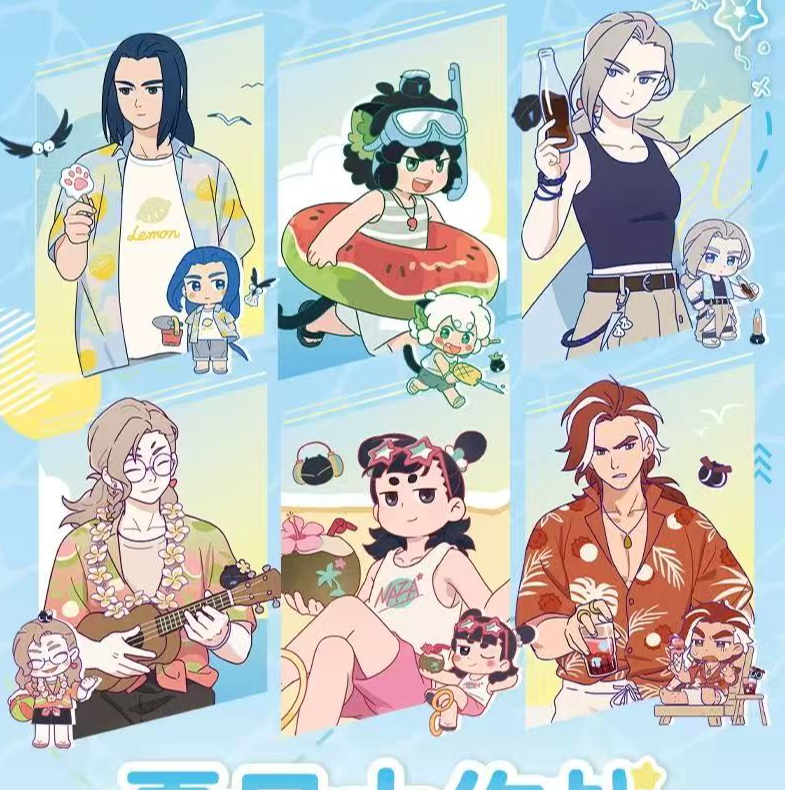 【平拆】罗小黑战记2夏日大作战周边立牌透卡厚粒粒镭射票动漫盲盒