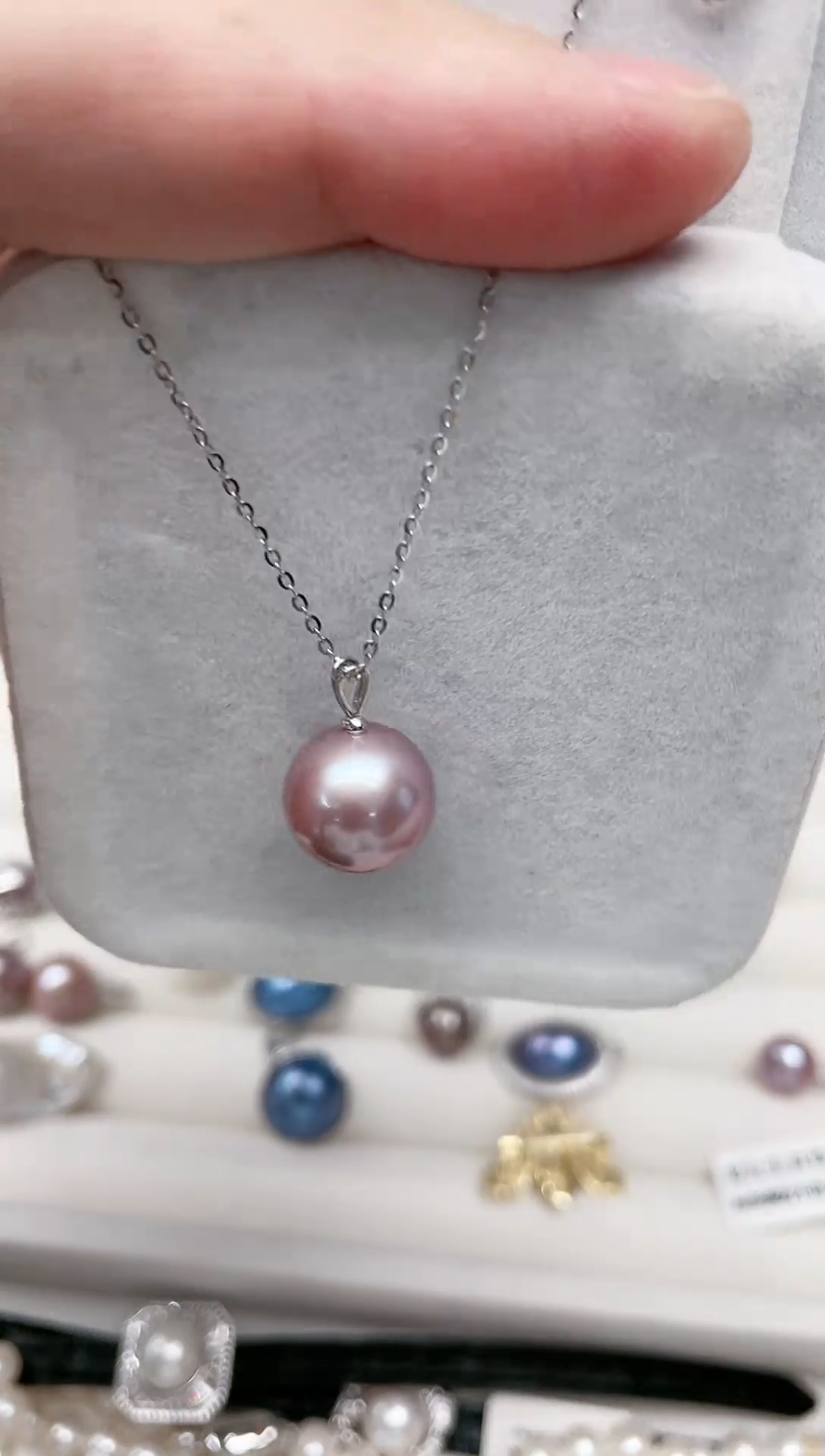 【闪购商品】淡水珍珠吊坠(不含链)银S925镶嵌吊坠