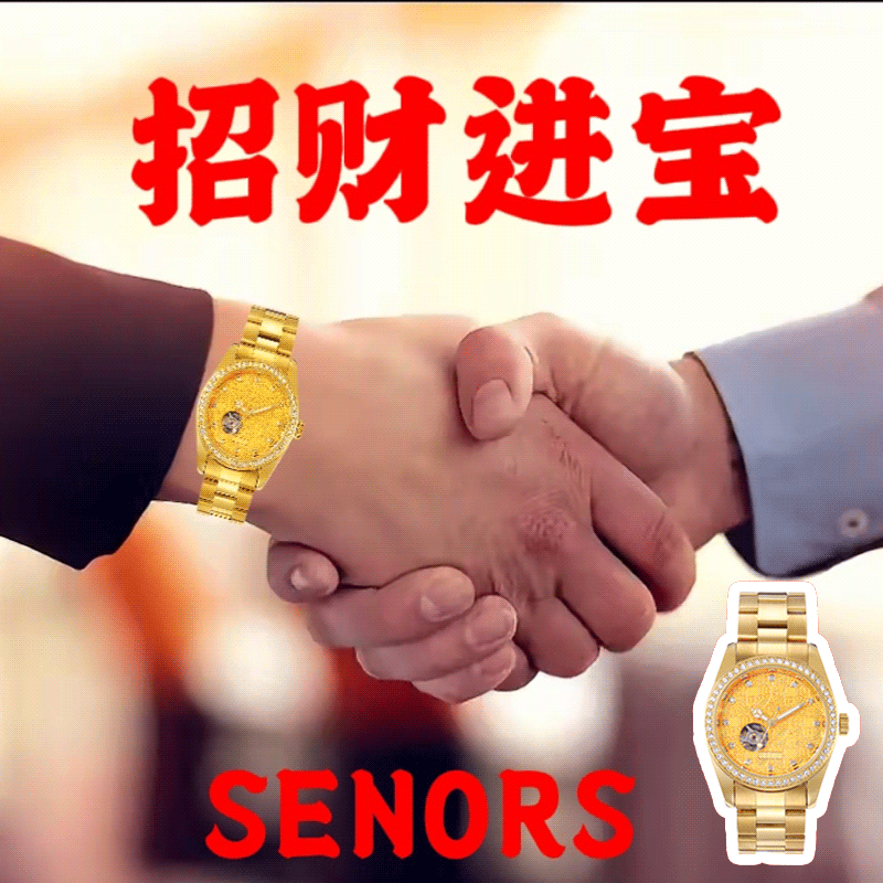 【顶奢限定款】【招财进宝】足金999 全自动机械腕表