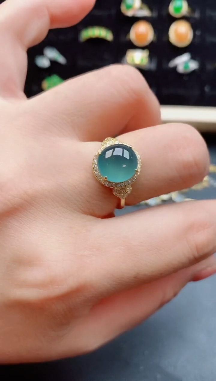 【闪购商品】翡翠戒指银S925镶嵌1212