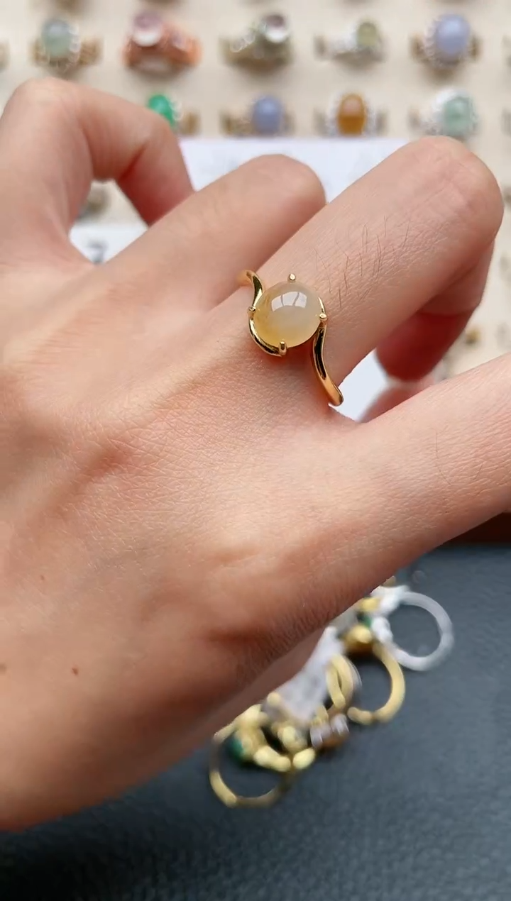 【闪购商品】翡翠戒指银S925镶嵌1111