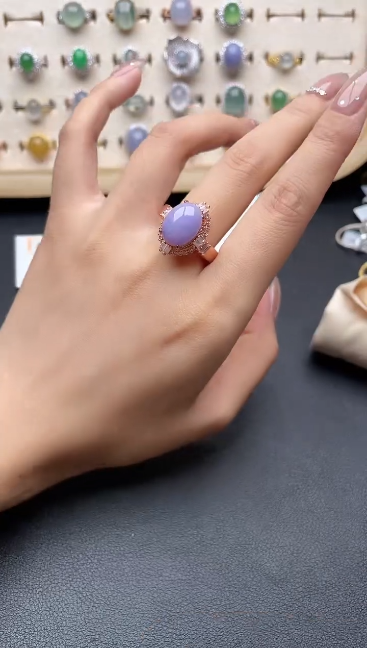 【闪购商品】翡翠戒指未镶嵌一物一证一礼盒