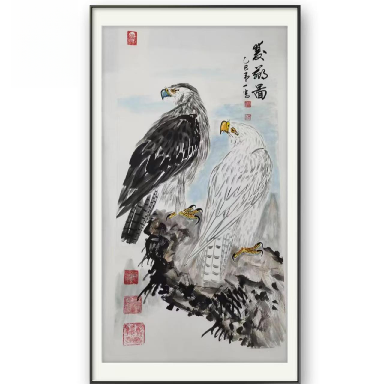 群英图宣纸作品