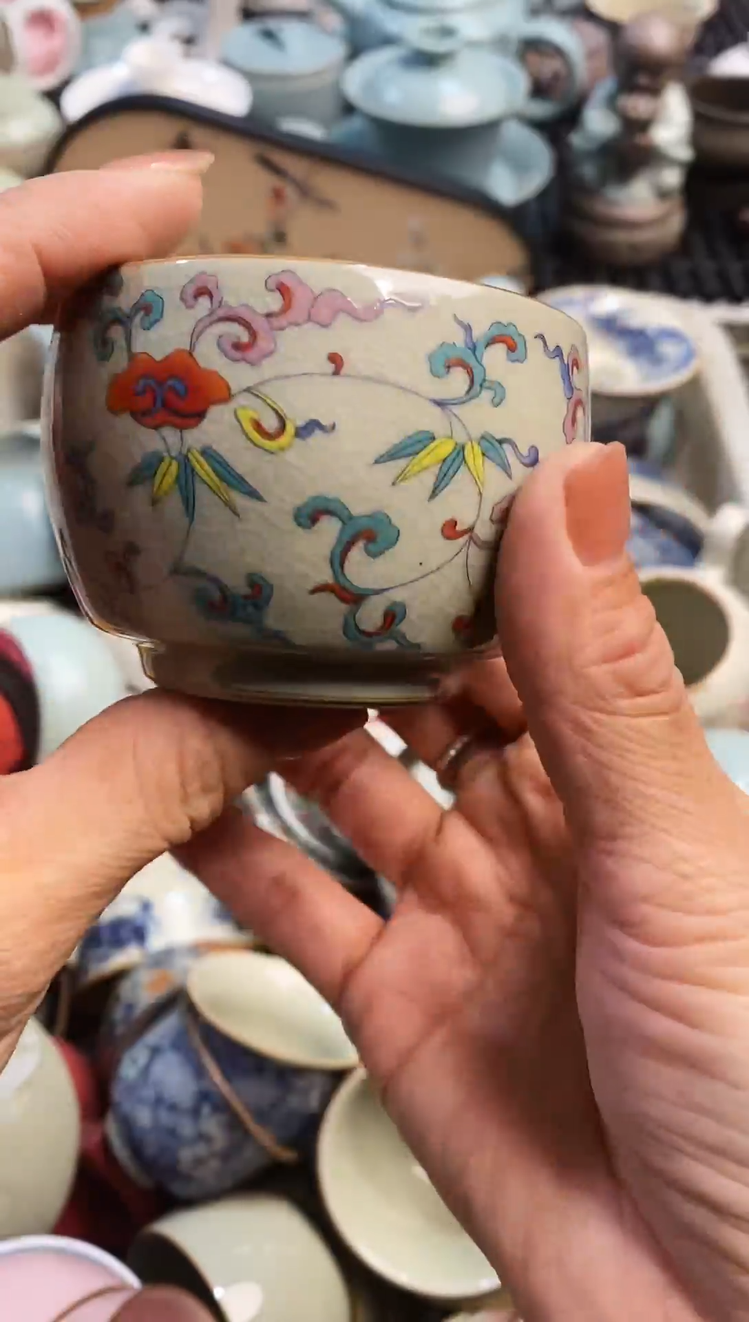 薇薇瑕疵茶具茶杯盖碗