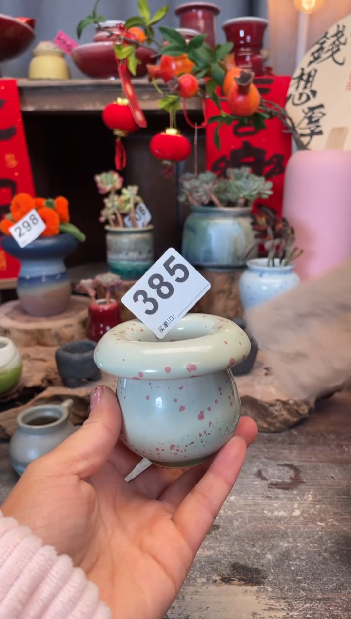 【闪购商品】摆件385知木小芳花盆