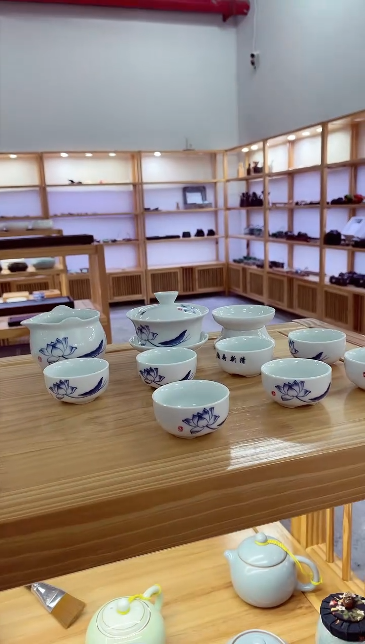 【闪购商品】12头功夫茶具【清荷】@@MTZGFQH12