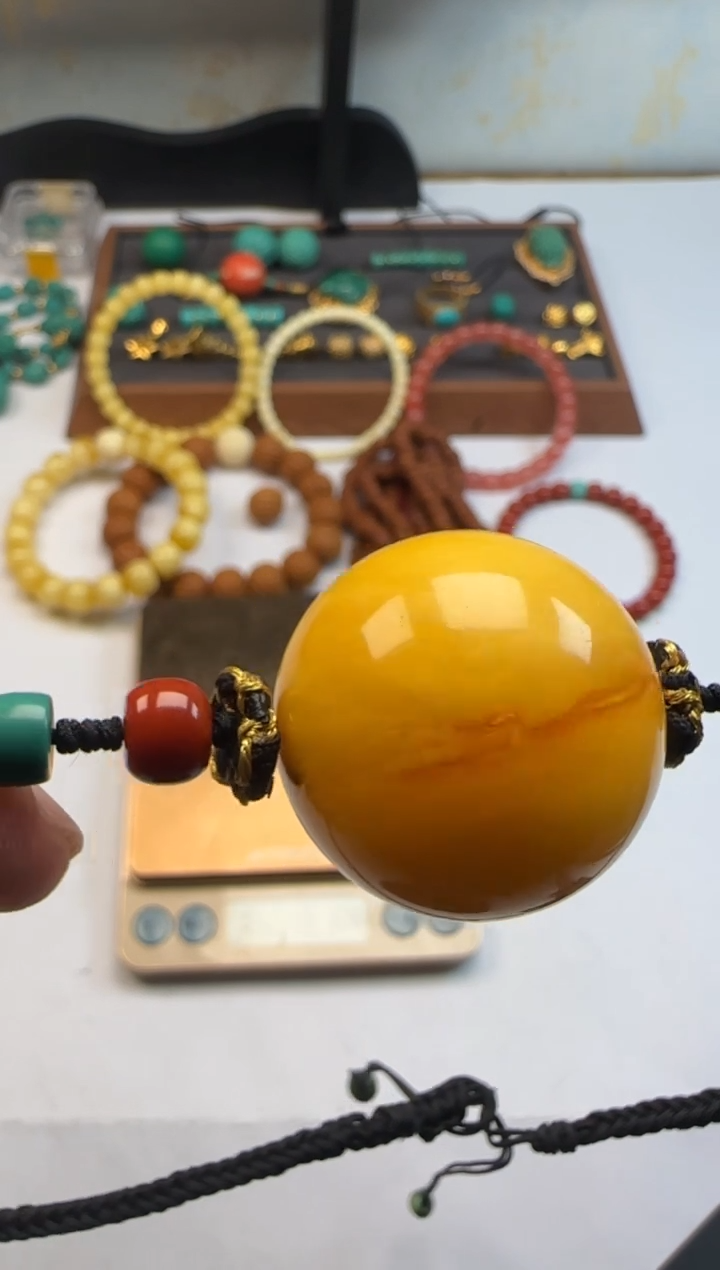 裸石蜜蜡未镶嵌ㅤ****?蜜蜡大圆珠