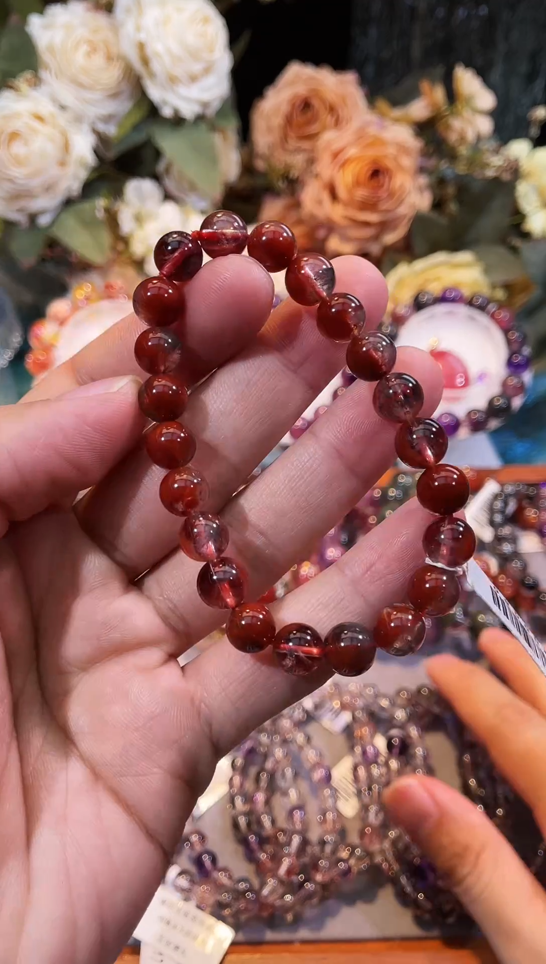 未镶嵌手链水晶荆棘玫瑰极光8m+