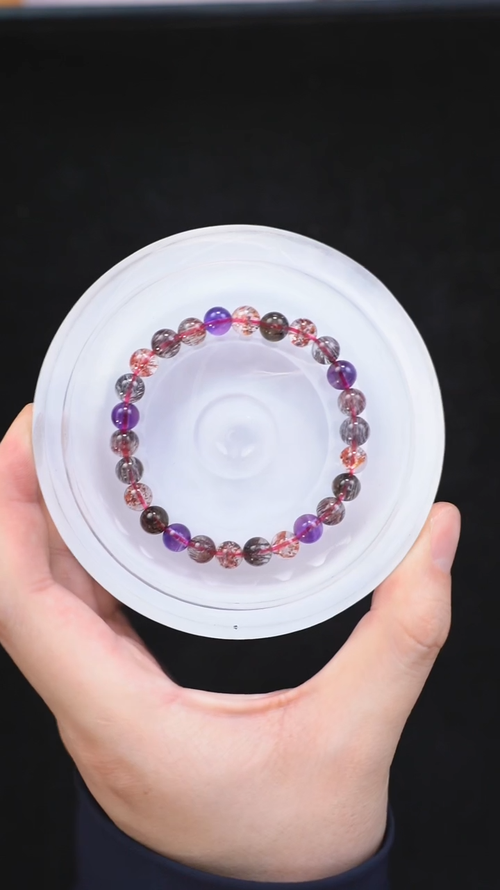 【闪购商品】水晶手链未镶嵌d159 超七手链7mm+