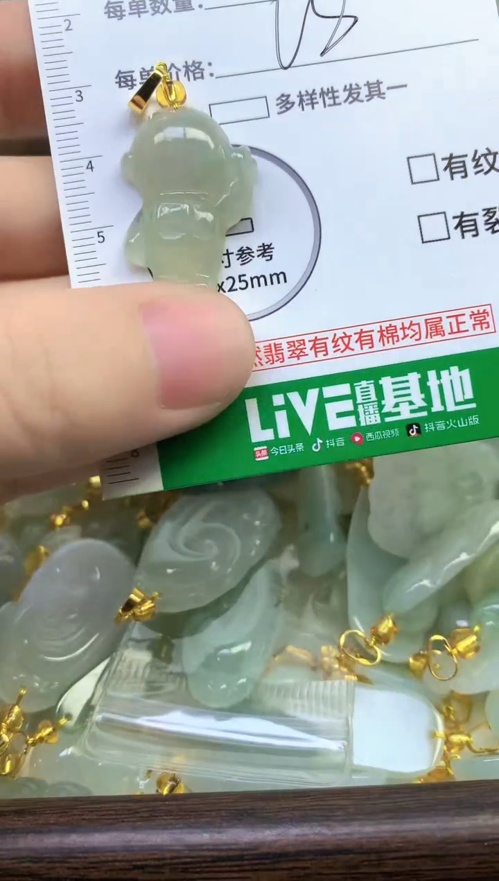 颈饰未镶嵌翡翠天然缅甸A货翡翠