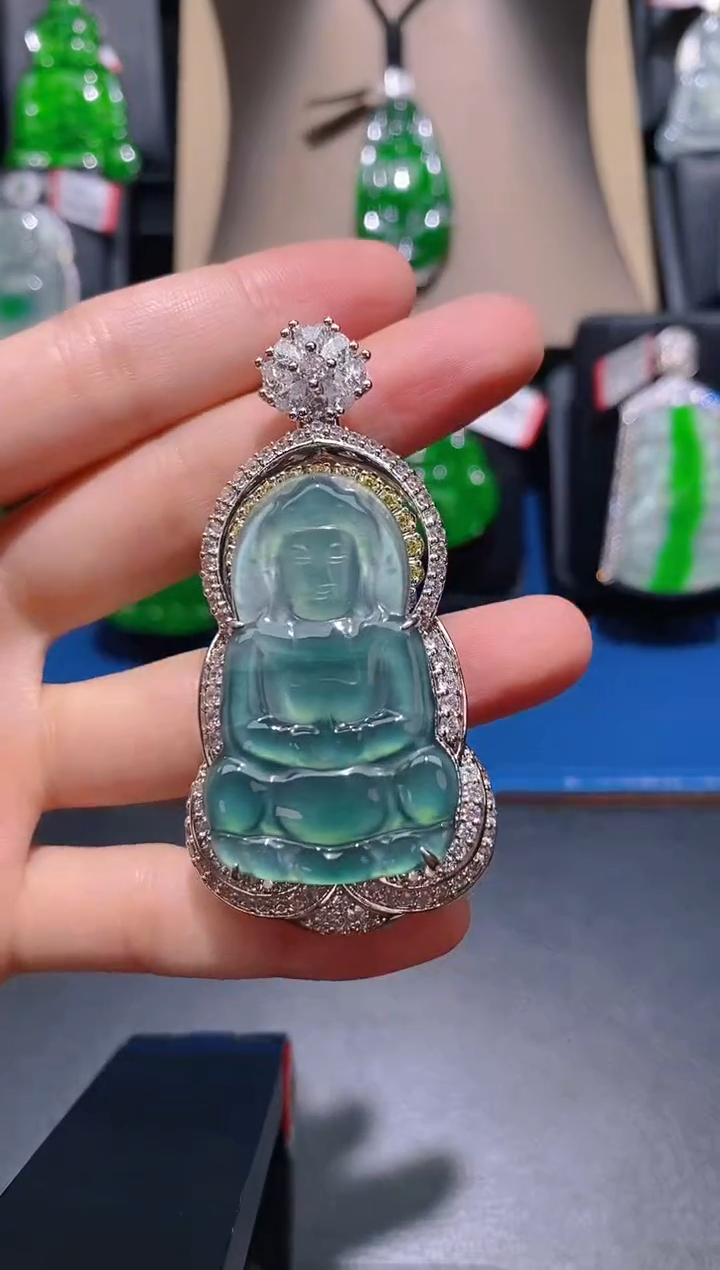 【闪购商品】翡翠颈饰未镶嵌天然A货翡翠04