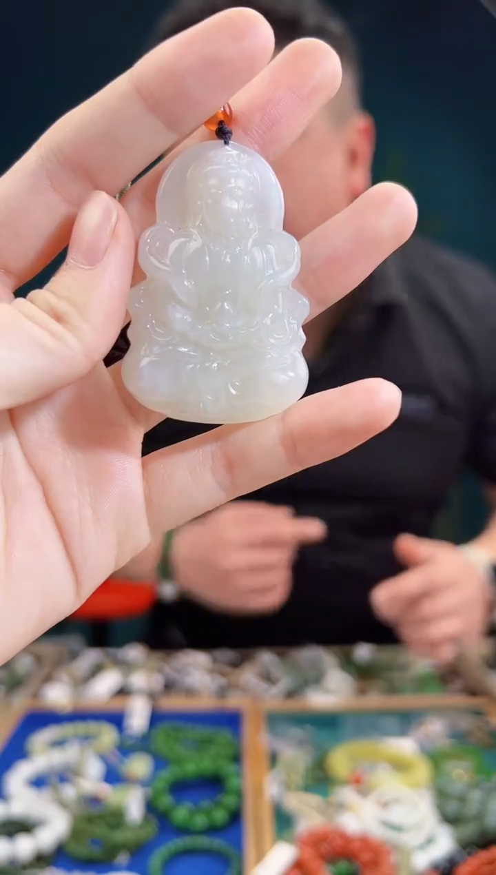 颈饰未镶嵌和田玉一物一证 拍一单发一个