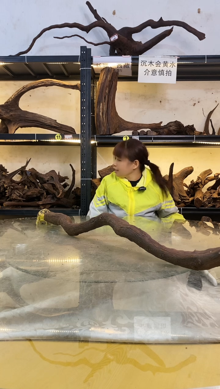 【闪购商品】柚木木艺鱼缸造景沉木945