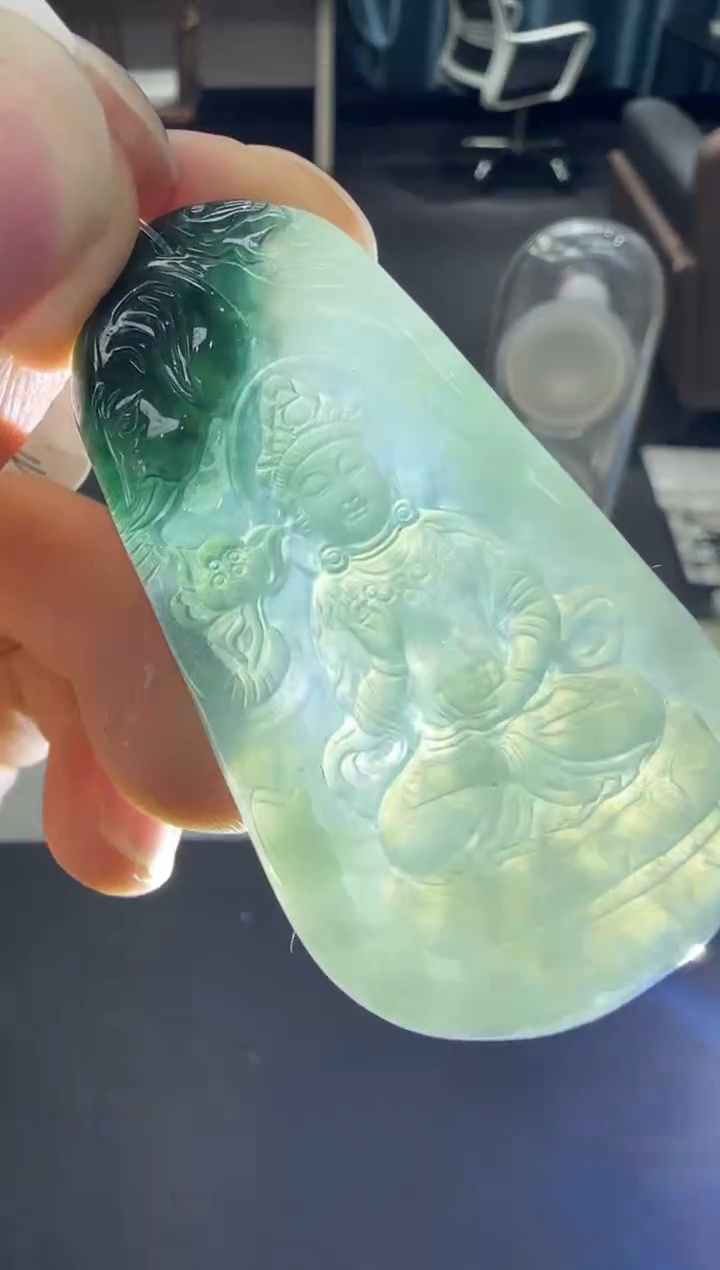 颈饰未镶嵌翡翠多样性天然翡翠A货孤品