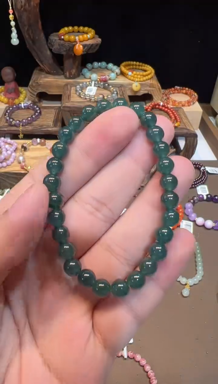 【闪购商品】翡翠手饰未镶嵌6mm+手饰@@1133