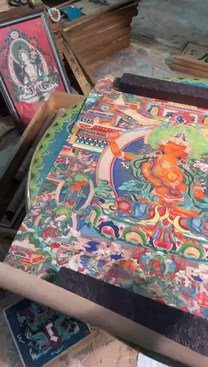 装裱画卷轴画旭旭的唐卡