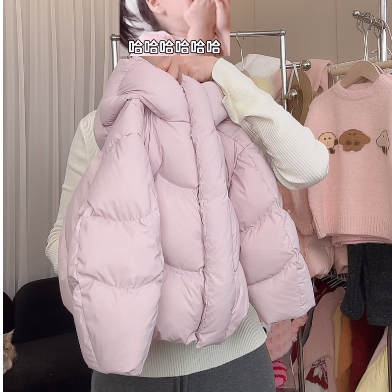 女童加棉外套冬季2025新款洋气宝宝保暖棉服冬装儿童加厚紫色棉服