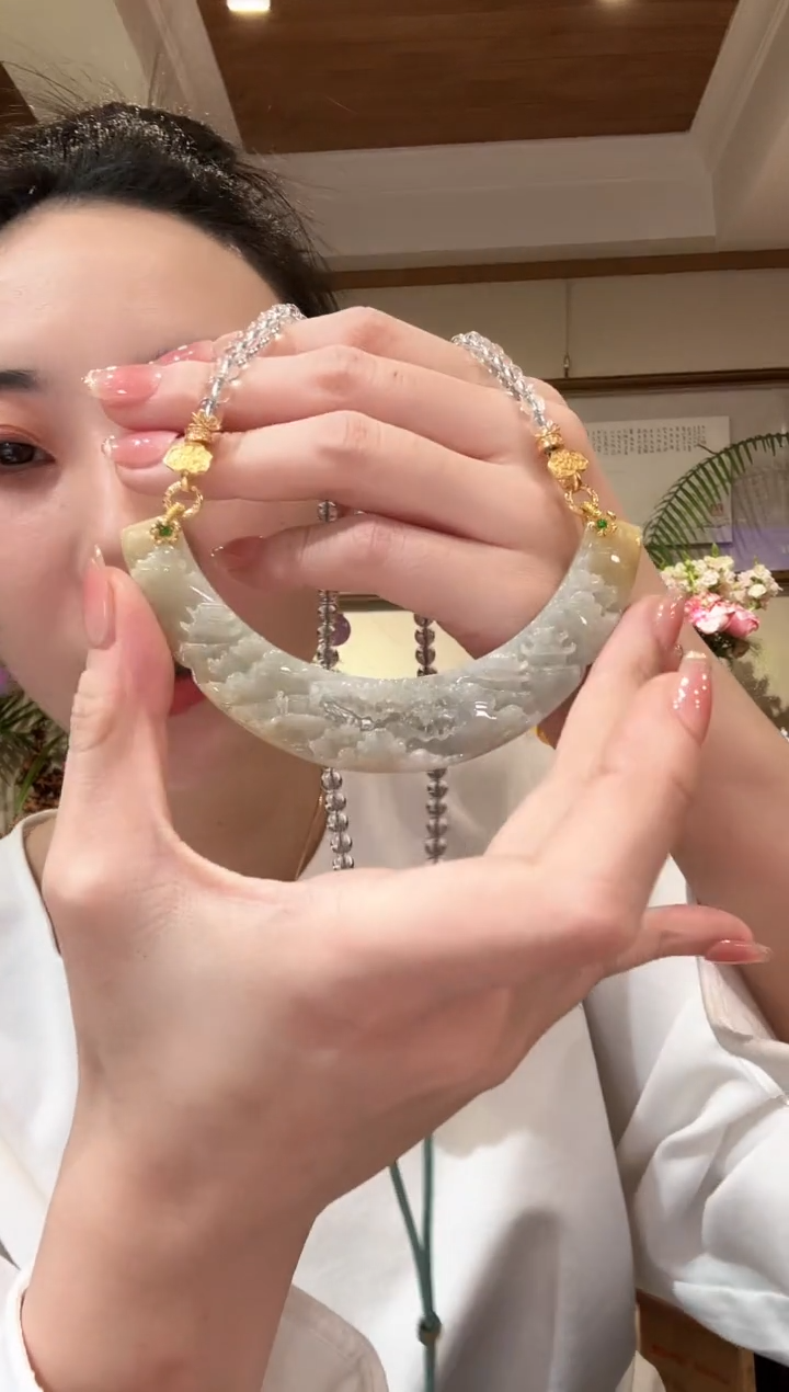 【闪购商品】翡翠颈饰未镶嵌国风