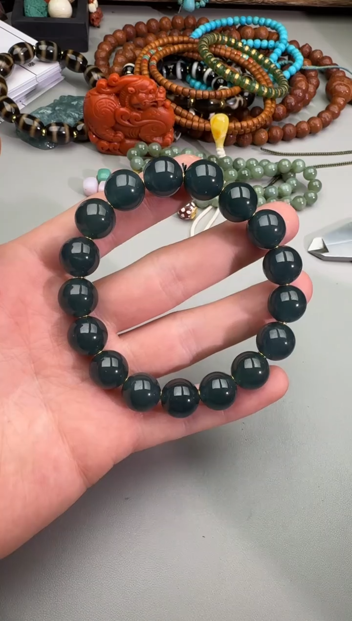 【闪购商品】翡翠手串未镶嵌危料翡翠单圈