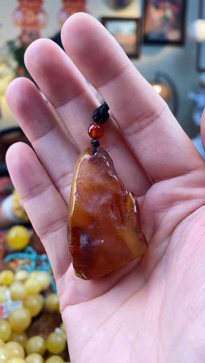 【闪购商品】琥珀颈饰未镶嵌吊坠