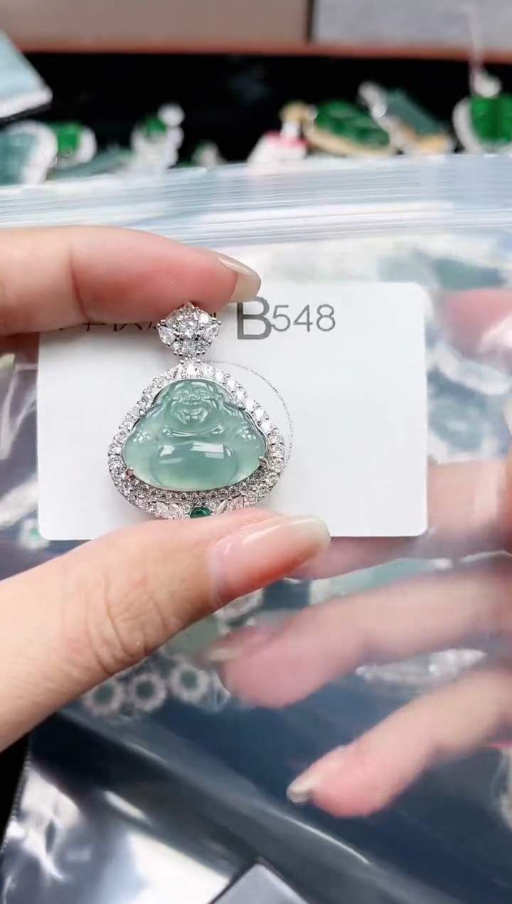 【闪购商品】翡翠颈饰未镶嵌548赠皮绳