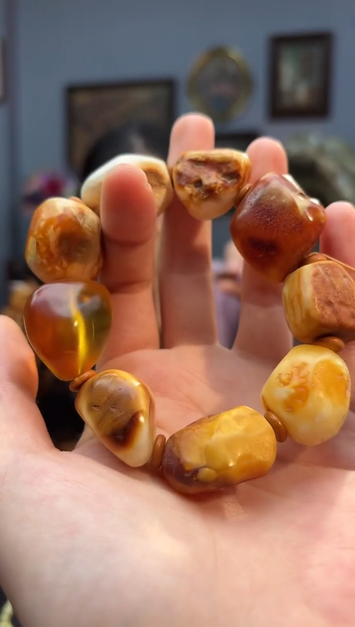 手串琥珀未镶嵌手串