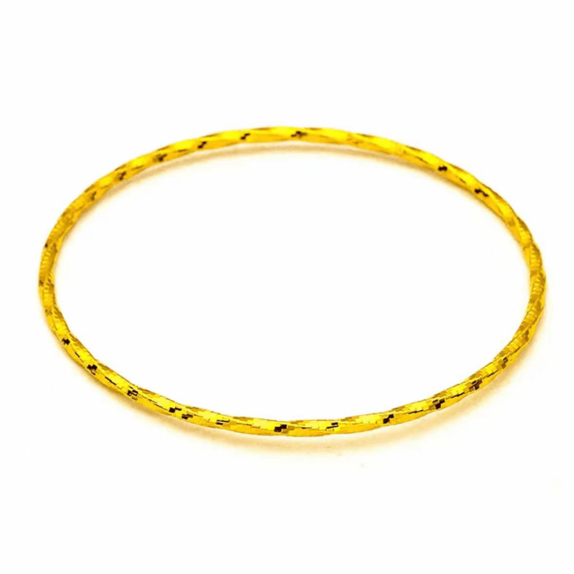 铜合金手镯 时尚铜合金镀K金手镯圈口可调节重约3克百搭