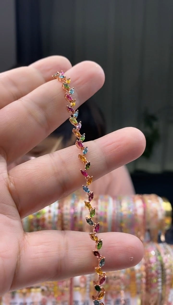 【闪购商品】碧玺手链银S925镶嵌159199191199