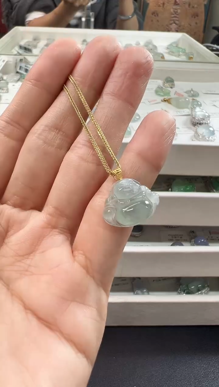 颈饰银S925镶嵌翡翠KYLL110703